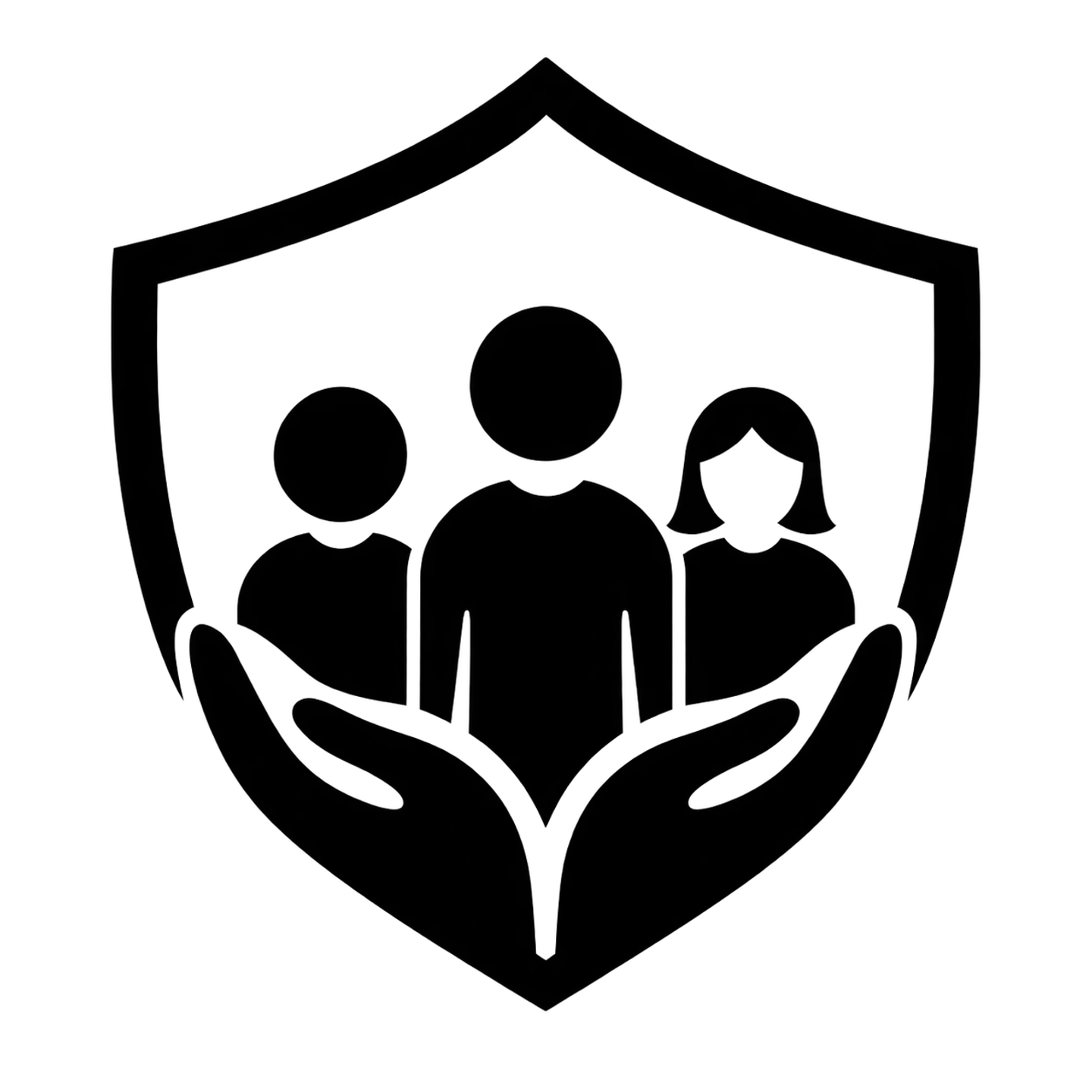 shield-and-people or linked-hands icon